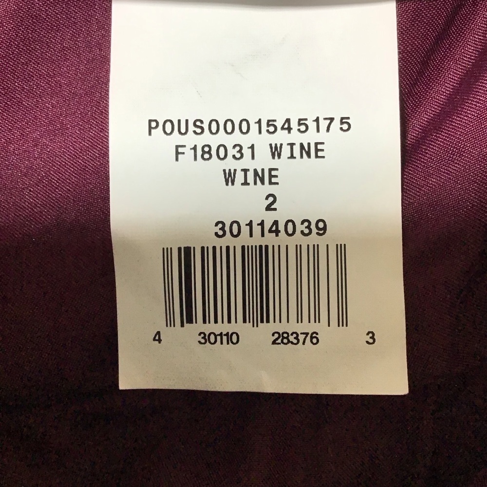 David's Bridal Lace Mini Dress - Deep Burgundy - Picture 9 of 13